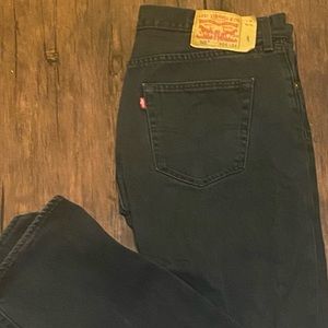 Levis 34x34 black 501 jeans button Fly